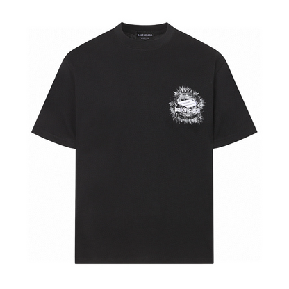 BAC31 New Men's and Women's Summer Short sleeved Cotton T-shirt Embroidered Craft Clothing
