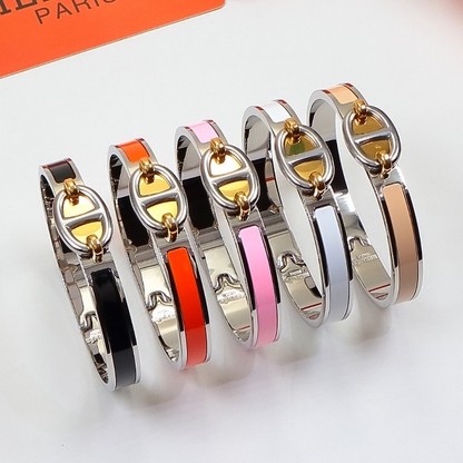 HB57 Classic Pig Nose H Logo Bracelet, High Quality Jewelry Gift for Women