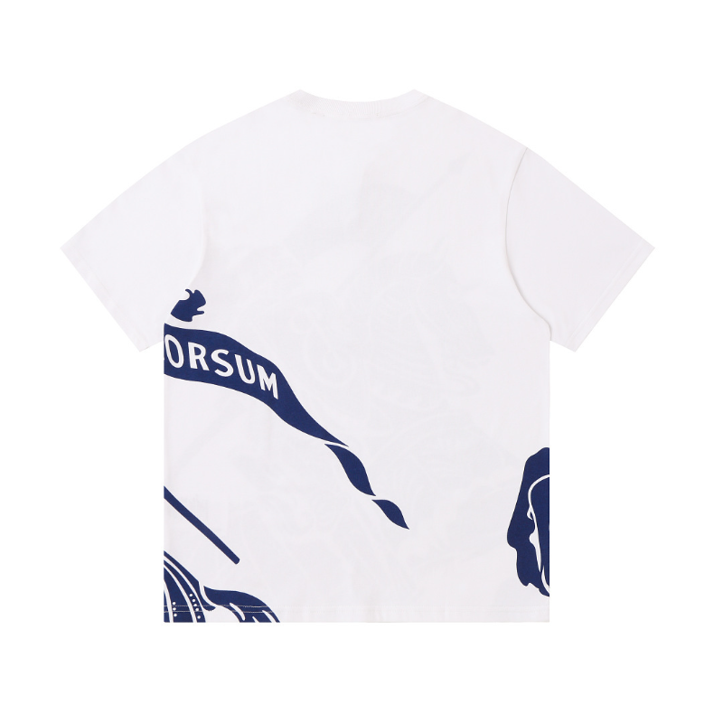 LVC161   High quality men's short sleeved heavy-duty embroidered T-shirt, pure cotton top Clothing
