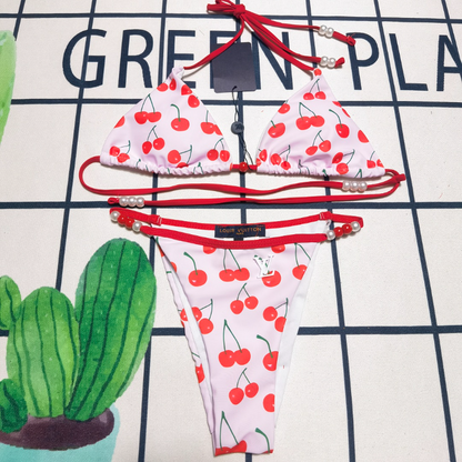 MLL01 New women's summer swimsuit bikini two-piece set+square scarf bikini