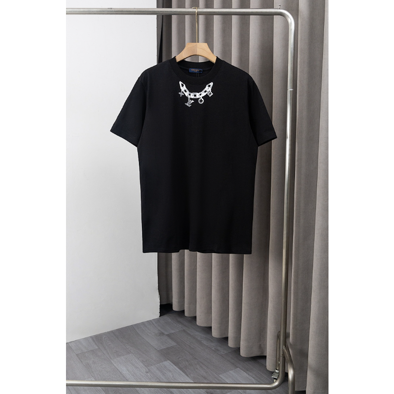 LVC054 New men's and women's summer pure cotton top T-shirt clothing