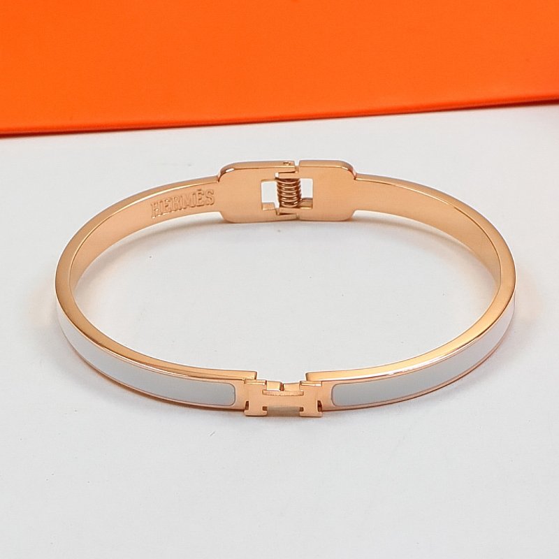 HB58 Narrow Edition H Letter Titanium Steel Bracelet for women jewelry