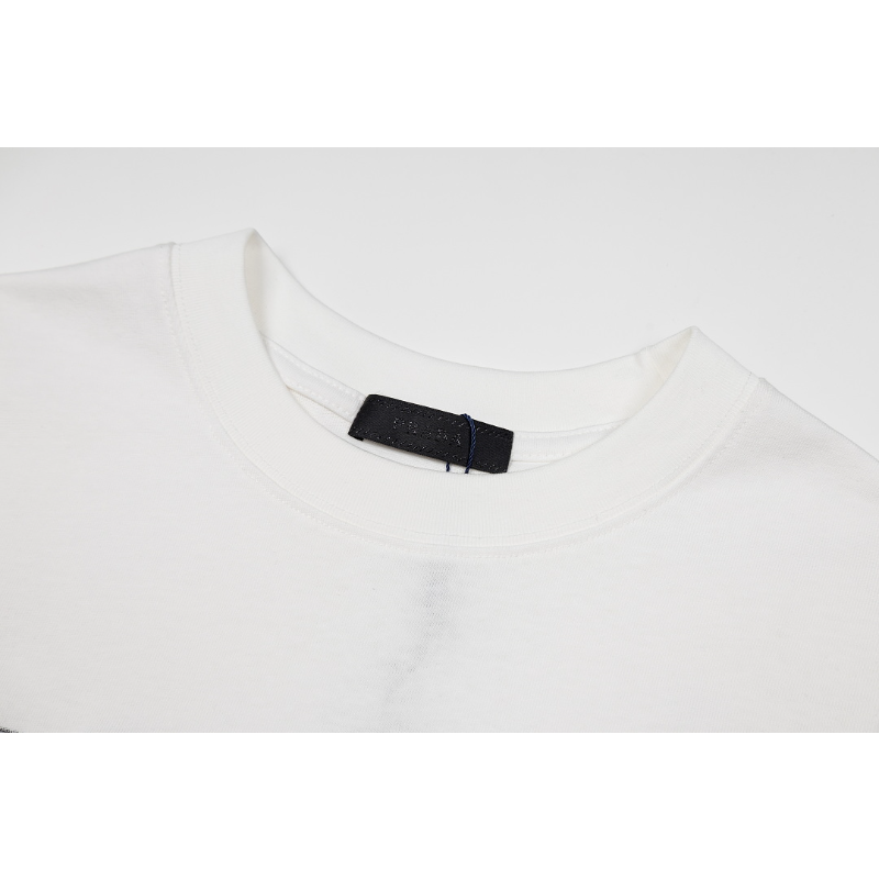 PRC34  New men's and women's summer pure cotton short sleeved top clothing