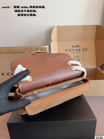 ACP58 Leather denim fabric Bag 26-8-16CM Shoulder bags with box