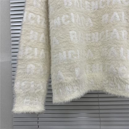 BAC12  Autumn and winter new high-quality men's and women's fashion autumn and winter new plush round neck sweater clothing