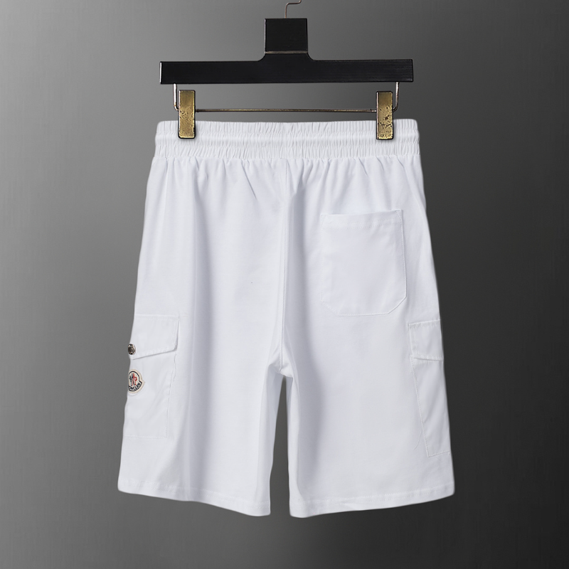 MOC045 New men's summer pure cotton polo top+shorts two-piece outfit clothing