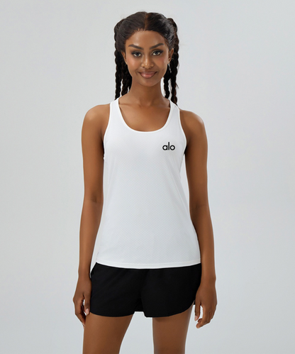 zalo2145   Women's Summer Thin Breathable Quick Drying Loose Skin friendly Yoga Sleeveless Hoodie Tank Top Clothing