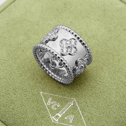 VAR14  VAC classic kaleidoscope 18K gold plating  rings jewelry