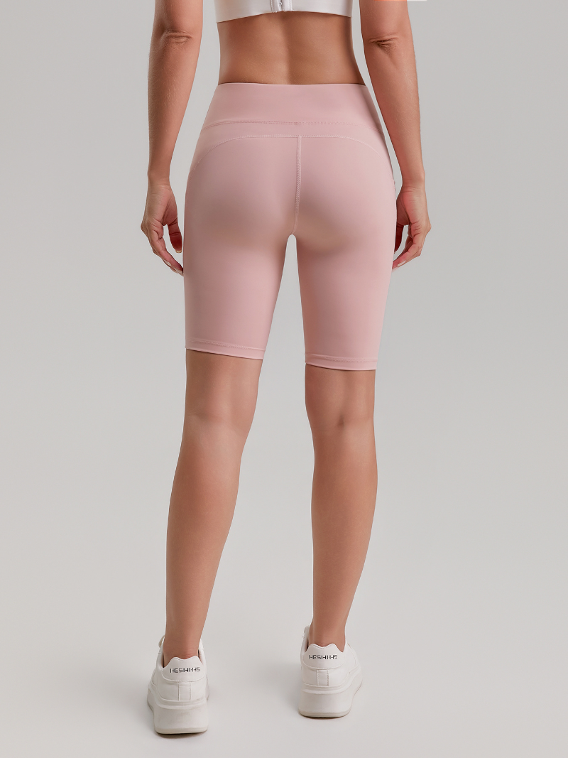 zalo3123  Women's cycling tight fitting cropped pants with peach hips, yoga pants for fitness and sports, side pocket shorts for clothing