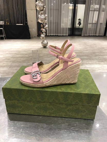 JHGS1 Slipper 8CM Heel Size 35-41 Lether Shoes with box