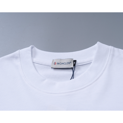 MOC043 New men's and women's summer pure cotton short sleeved top clothing