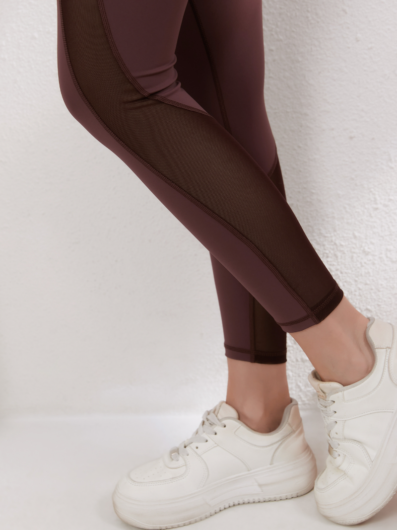 zalo5108   Women's nude elastic plus size sports pants yoga suit set fitness gathering shock-absorbing bra clothing