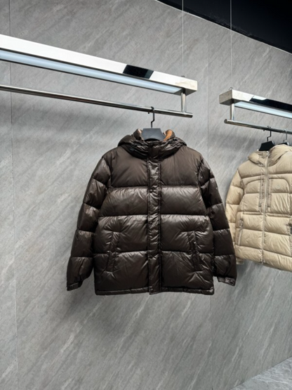 110206  New embroidered hooded down jacket clothing