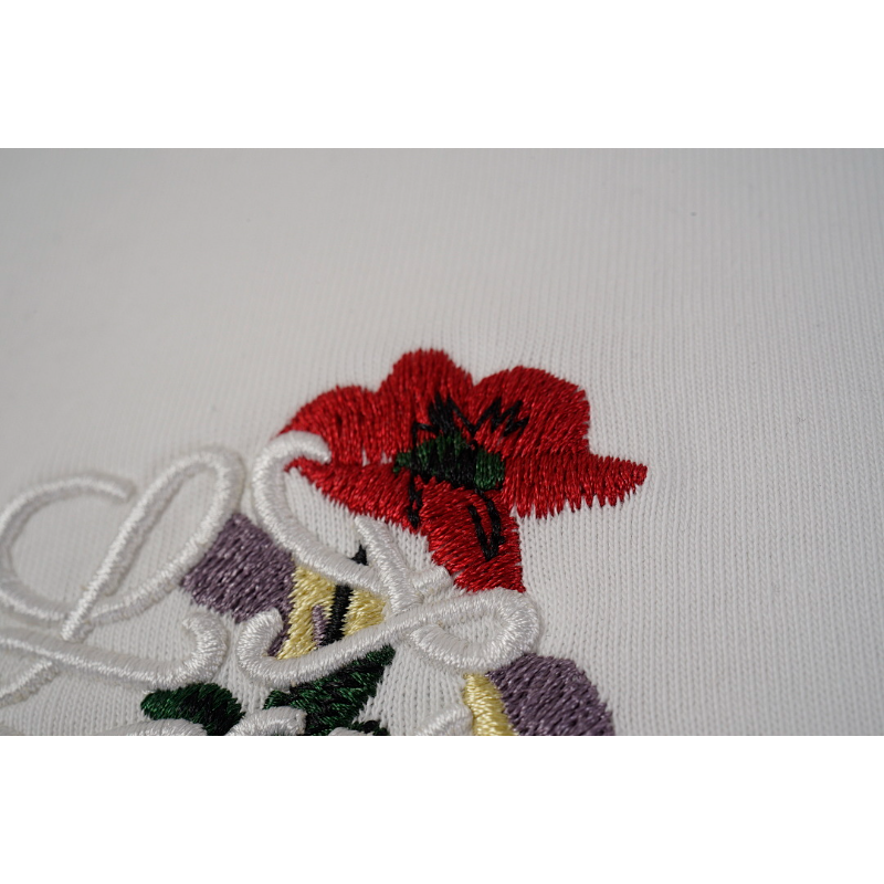 LOC46  New men's and women's summer pure cotton tops with T embroidery clothing