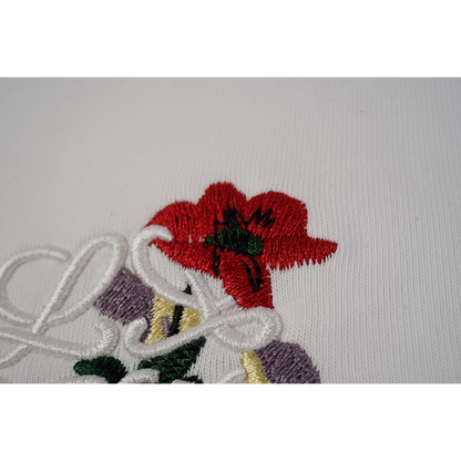LOC46  New men's and women's summer pure cotton tops with T embroidery clothing