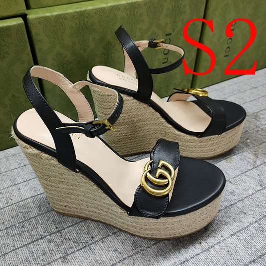 JHGS5 Slipper 13CM Heel Size 35-41 Lether Shoes with box