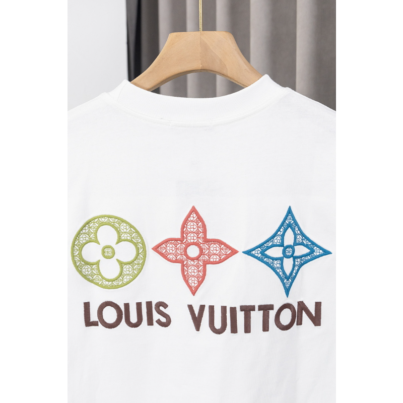 LVC049 New men's and women's summer pure cotton top T-shirt clothing