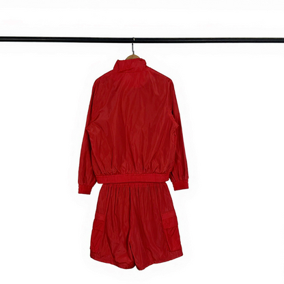 SAC1 New men's and women's spring and summer long sleeved cardigan windbreaker+shorts set clothing