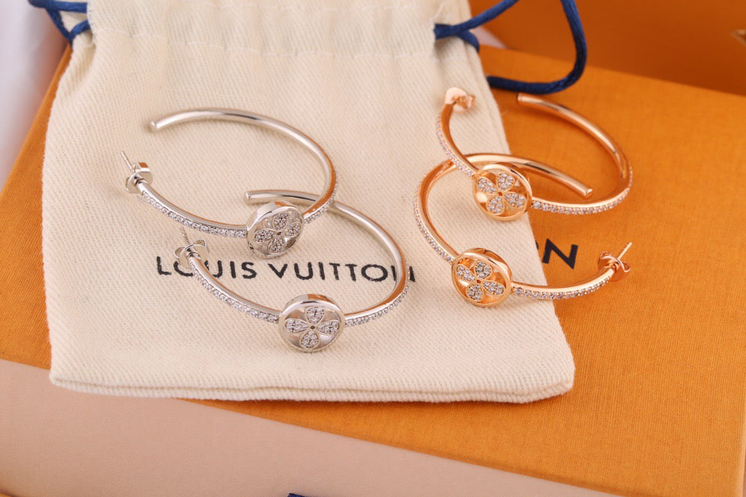 LVE38 Fashion Classic Half Round Earrings Women's Jewelry