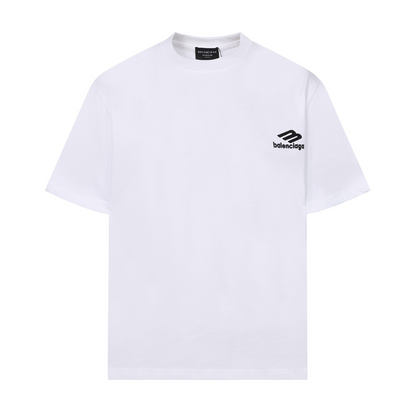 BAC32 New Men's and Women's Summer Short sleeved Cotton T-shirt Embroidered Craft Clothing
