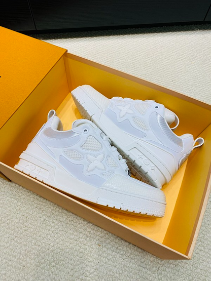 OLS45 Real Leather Women35-40 Man40-45 Sneakers shoes With box