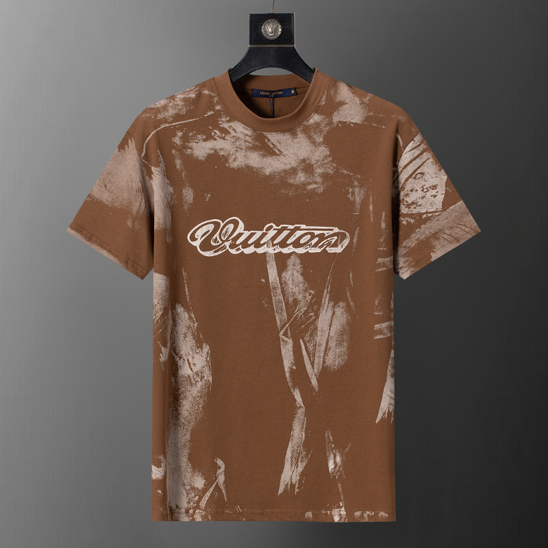 LVC203 New men's summer pure cotton top and short sleeved clothing