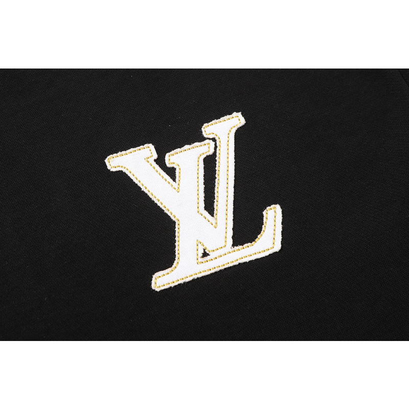 LVC163 High quality men's short sleeved heavy-duty embroidered T-shirt, pure cotton top Clothing