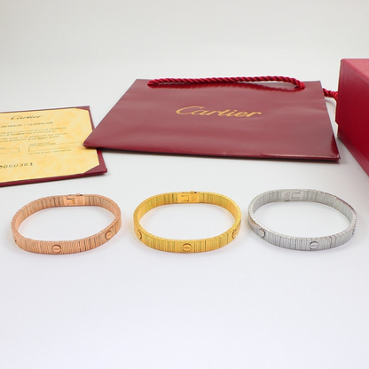CAB58 316L steel and gold plated jewelry Fashion couple bracelet  for men and women