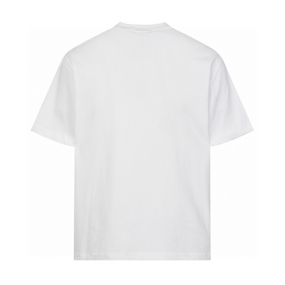LOC42  High quality men's and women's pure cotton summer short sleeved T-shirt embroidered clothing