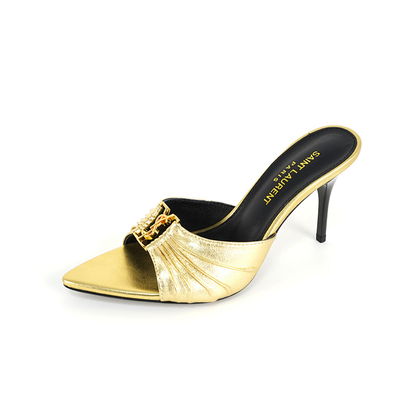 OYS10 Classic 6.5CM 9CM High heels 35-43 for women Leather shoes Box