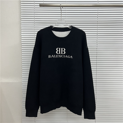 BAC13  New men's and women's letter jacquard round neck sweater clothing