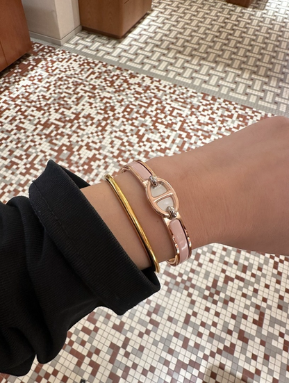 HB57 Classic Pig Nose H Logo Bracelet, High Quality Jewelry Gift for Women