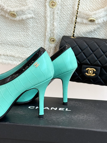 ZLCS5 High heels 6.5CM Size 35-41 Women Letaher shoes with box