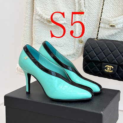 ZLCS5 High heels 6.5CM Size 35-41 Women Letaher shoes with box
