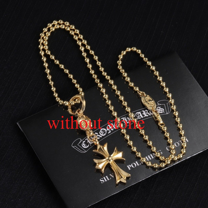 CHSN1  Classic men's and women's diamond studded cross necklace jewelry