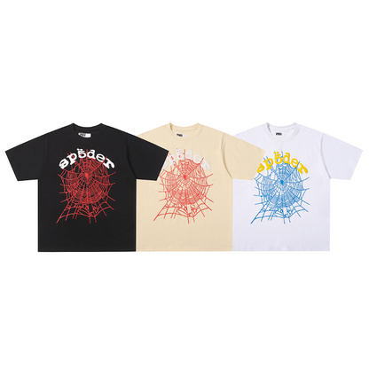SPC22 New men's and women's summer pure cotton top T-shirt clothing