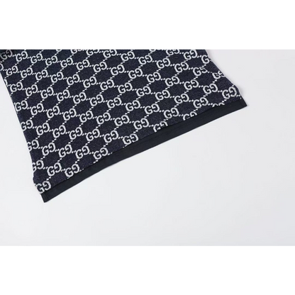 GUC031 New Summer Men's Polo Top with High Quality Beaded Pulling Frame Cotton Fabric Clothing