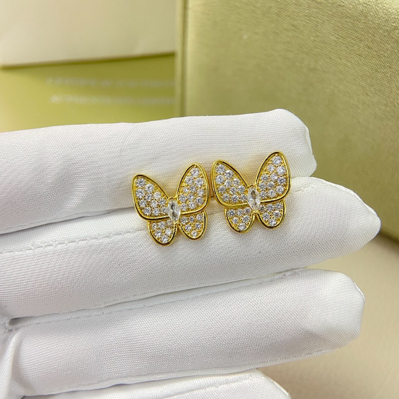 VAE54  Women's New Full Diamond Butterfly Earnail Jewelry