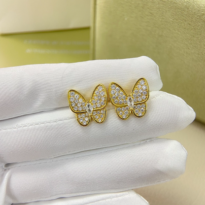 VAE54  Women's New Full Diamond Butterfly Earnail Jewelry