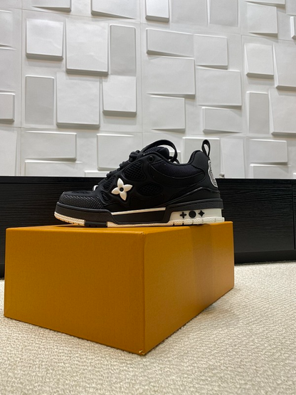 OLS45 Real Leather Women35-40 Man40-45 Sneakers shoes With box