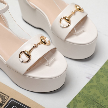 JHGS20 Slipper 8CM Heel Size 35-42 Leather Shoes with box