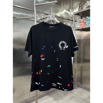 KLC31  New high-quality men's and women's summer pure cotton T-shirt short sleeved top clothing