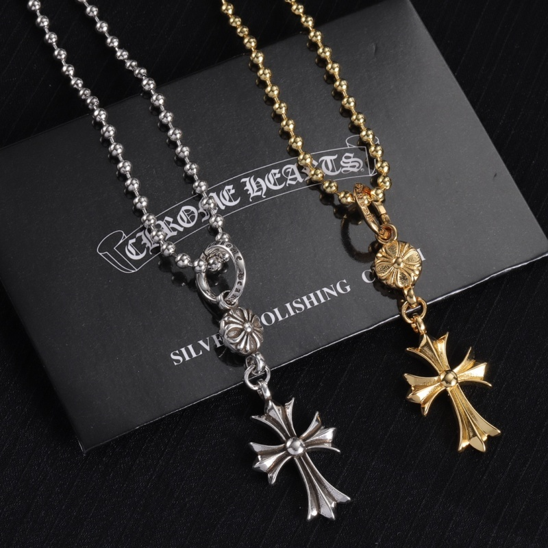 CHSN1  Classic men's and women's diamond studded cross necklace jewelry