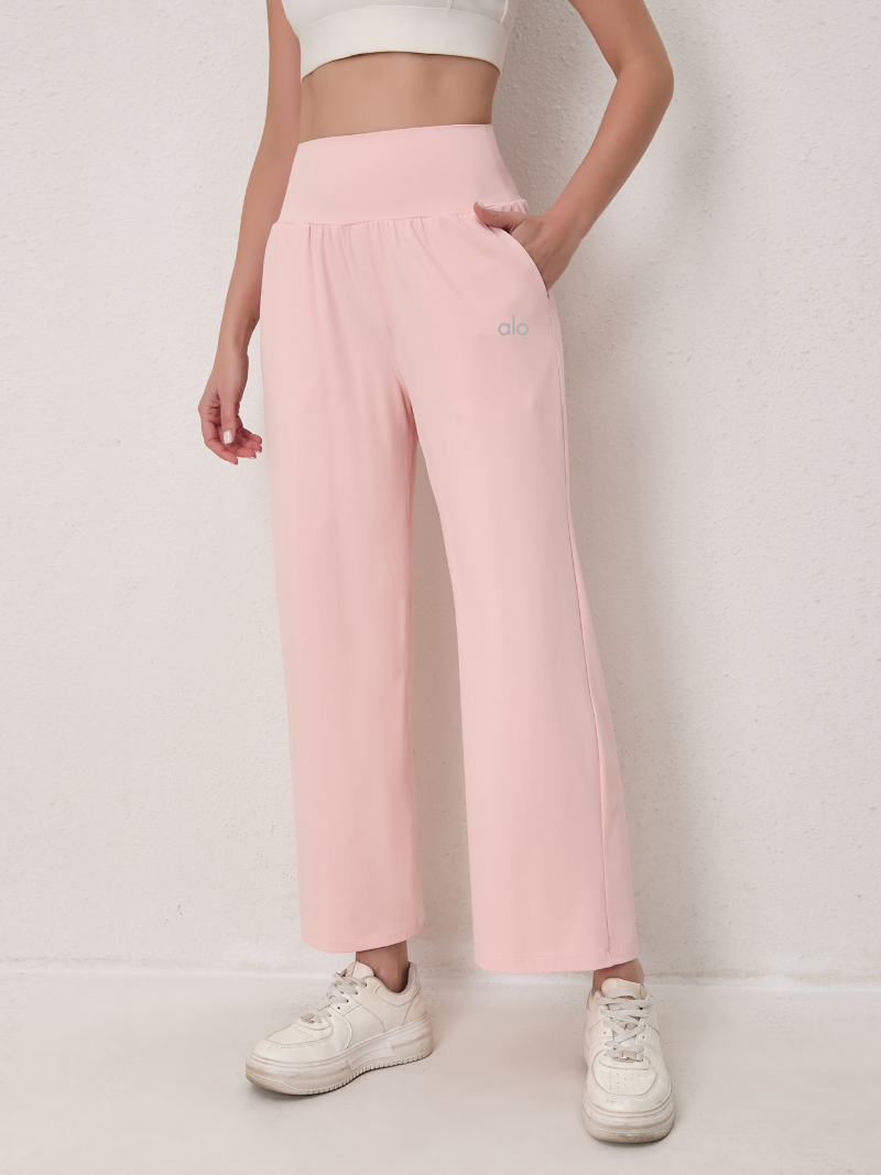 zalo3121  Women's loose yoga pants, super elastic straight leg pants, wide leg pants, clothing