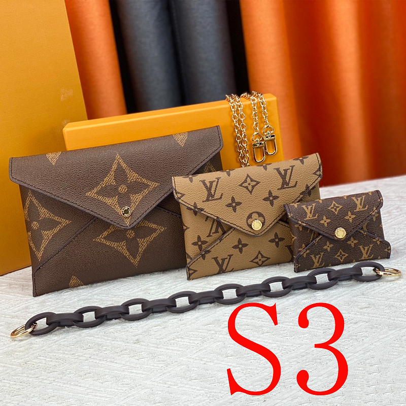 LLP011 Bag 23x16.5x0.3CM 15.5x11.5x0.3CM 10x7x0.3CM Shoulder bags With Box