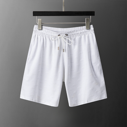 ALOC5 New Men's Summer Cotton Top+Shorts Set Clothing