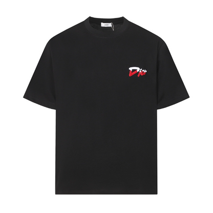 DIC23 New Men's and Women's Summer Short sleeved Cotton T-shirt Embroidered Craft Clothing