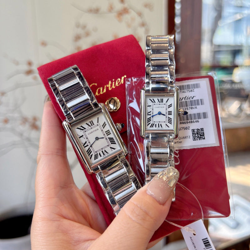 CW6  Men's and women's lychee patterned leather watch 25.5mm x 33.7mm/29.5mm*22mm