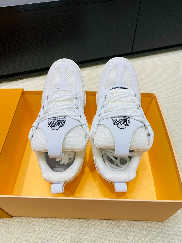 OLS45 Real Leather Women35-40 Man40-45 Sneakers shoes With box