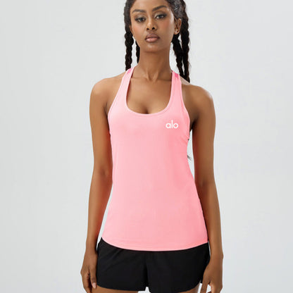 zalo2145   Women's Summer Thin Breathable Quick Drying Loose Skin friendly Yoga Sleeveless Hoodie Tank Top Clothing